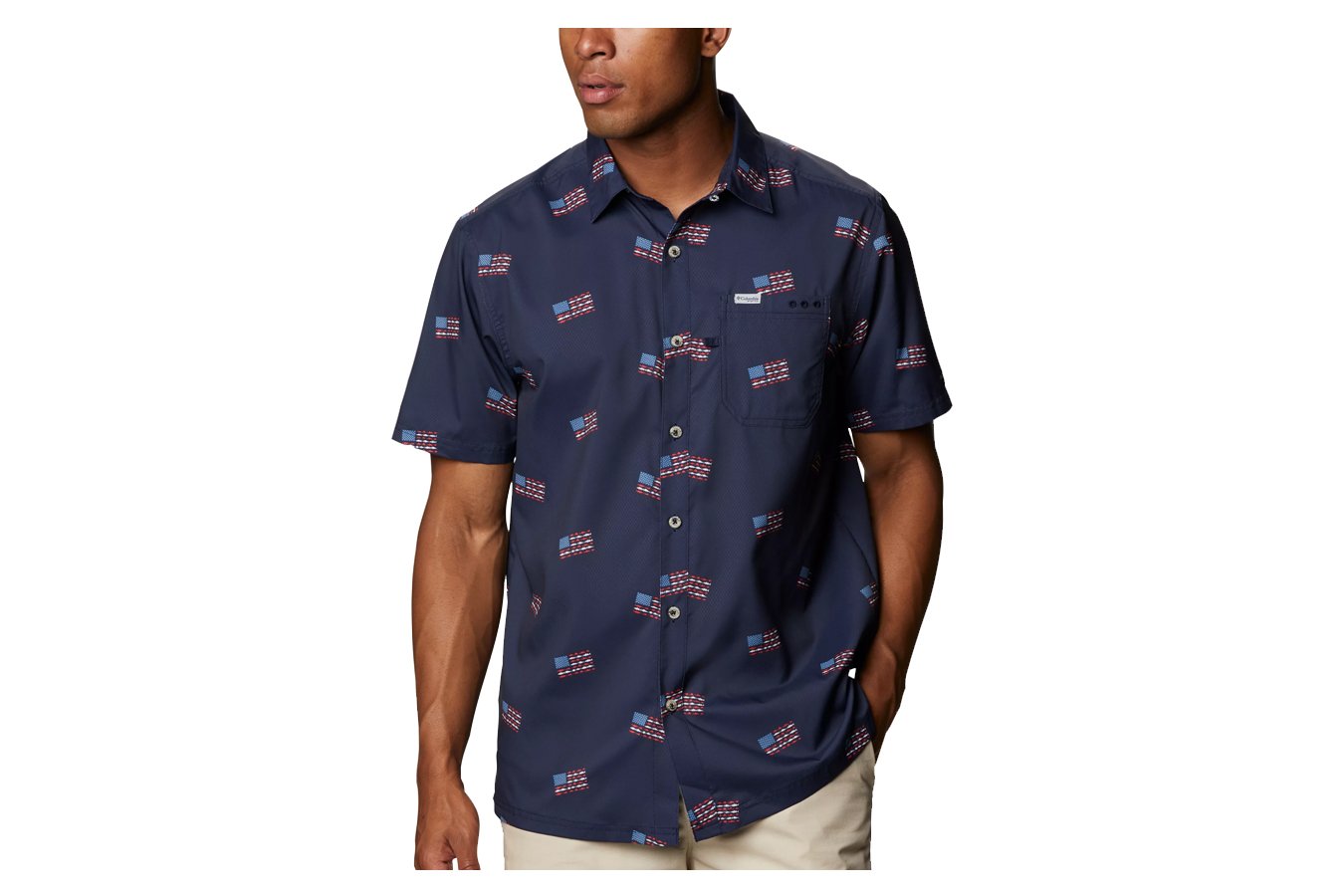 Columbia Men`s PFG Super Slack Tide Camp Shirt